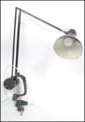 A vintage industrial 20th century Hadrill & Horstman counter balance anglepoise desk lamp with