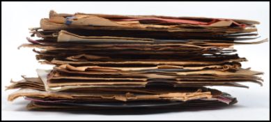 A group of vintage 20th century classical, jazz and rock 78rpm records in sleeves to include