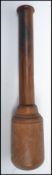 A vintage 20th century olive wood fishing priest / pestle of turned form. Measures 29 cm long.