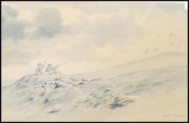 Simon Gudgeon ( British born 1958 ) A 20th Century watercolour painting entitled  ' towards the