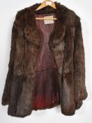 A group of vintage furs to include a Muskrat wrap, a Canopy of London fur coat and another fur