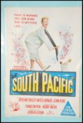 An original 1950's film poster ' South Pacific ' b