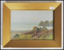 Reginald D. SHERRIN (1891-1971) an early 20th century watercolour painting of a coastal scene with