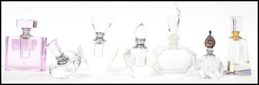 A group of seven 20th century Art Deco perfume bot