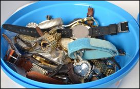 A large collection of watches to include a ball fobwatch by Tegrov, Sekonda, Constant, Identidy,