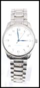 A gents Longines automatic ' The Master Collection ' wristwatch, with a stainless steel case and
