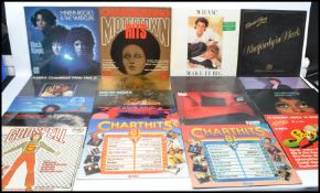 A collection of 1970's vinyl long play lp records to include The Carpenters, Abba, etc. contained