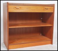 A retro 20th century G-plan 1970's tile topped kitchen /dining unit with single drawer and twin