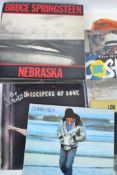 A collection of vinyl long play LP record albums b