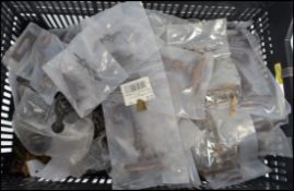 A good collection of 20th century architectural door handles / latches, all of varying sizes and