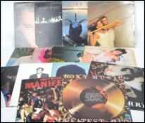 A collection of long play Lp vinyl album records pertaining to Roxy Music and Bryan Ferry to include