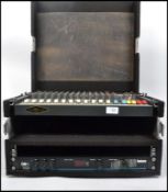 Musical Related Electronics. A cased Soundcraft spirit folio SX mixing desk. Solid travel case