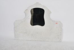 A late 19th early 20th century marble mantel wall