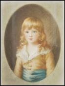 A framed and glazed engraved  Mezzotint picture after Thomas Gainsborough ' Prince Octavius ' by