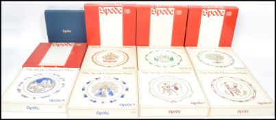 A collection of boxed Spode collectors plates to include Christmas plates for 1970,1971, 1972, 1973,