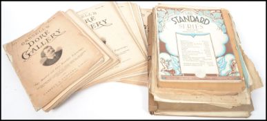 A large collection of early sheet music, many of them being signed by the performers together with a