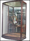 A large Edwardian / 1920's Industrial shop haberdashery / museum display cabinet constructed from