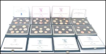 Royal Mint United Kingdom Proof Coin Collection consisting of an eight set run from 1983-1990 all