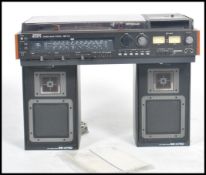 A vintage 1970's Sony hi-fi system together with the 2 speakers. The system model HMK 77B having