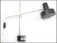 A vintage 20th century retro industrial Eastern European chrome and bakelite adjustable work desk