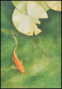 Nigel Ashcroft ' Goldfish Pond, Vicrose. Watercolo