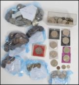 A good collection of pre decimal and commemorative coins to include a large quantity of Churchill