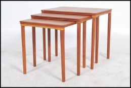 A good Danish 1960's teak wood graduating nest of