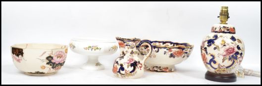 A collection of boxed ceramics to include a Masons Mandalay pattern hydra jug, a Masons Prunus