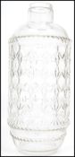 A 1930s street lamp glass cover of ribbed comical form stamped with Reg No 756280, the design