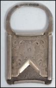 A sterling silver hallmarked cheroot cigar cutter by Grey & Co bearing London import marks having