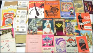 A collection of vintage mid century theatre programmes to include many local interest to include