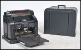 A vintage early to mid 20th century Gestetner duplicating printing machine / printer retaining its