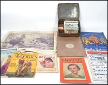 A collection of vintage 20th century postcards mainly topographical together with a collection of