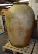 An incredible 5ft high mid-20th century c1940's Doulton Stoneware large oversize factory Chemical or