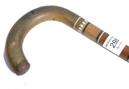 A 19th century gentleman's vertebrae style walking stick / cane. Of tapering form being