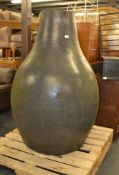 An incredible mid-20th century c1940's gourd shaped believed Doulton Stoneware large oversize