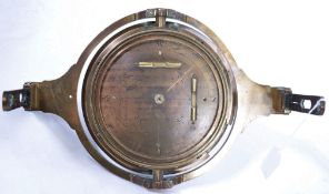 A 19th century brass surveyors compass by Davis & Son of London & Derby. The circular dial with