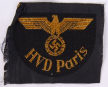NAZI HVD PARIS PATCH