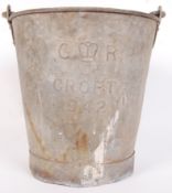 WWII CROFT FIRE BUCKET
