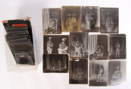 ANTIQUE GLASS PHOTOGRAPHIC PLATES - MILITARY RELATED