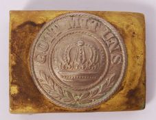 GOT MIT UNS GERMAN IMPERIAL BELT BUCKLE
