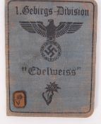 GERMAN FIRST MOUNTAIN DIVISION ID BOOK