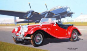 ORIGINAL CASTELLA CLASSIC SPORTS CARS CARDS ARTWORK BY ERIC BOTTOMLEY