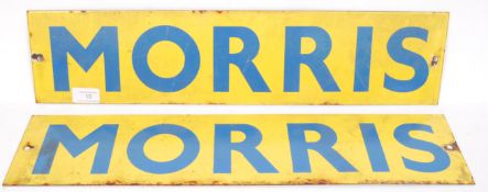 ORIGINAL MORRIS MOTORS ENAMEL SIGNS