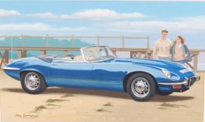 ORIGINAL CASTELLA CLASSIC SPORTS CARS CARDS ARTWORK BY ERIC BOTTOMLEY