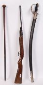 DIANA AIR RIFLE, SWORD & KNOPKERRIE