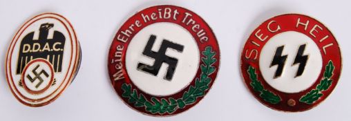 NAZI ENAMEL BADGES