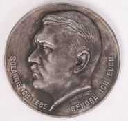 ADOLF HITLER CIRCULAR WALL PLAQUE