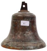 ANTIQUE BRONZE SHIP BELL