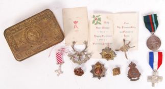 WWI PRINCESS MARY TIN AND PERSONAL EFFECTS